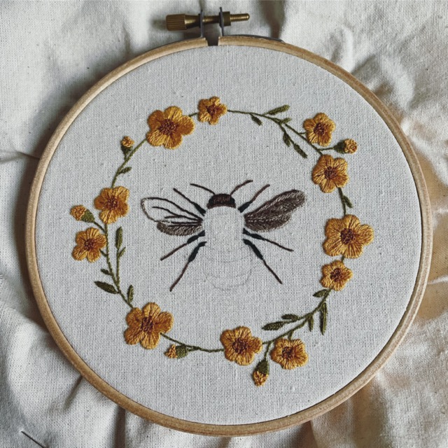 BEES AND FLOWERS STICK AND STITCH EMBROIDERY PATTERNS – Jamie's Dream Box  Co.